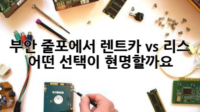 부안 줄포에서 렌트카 vs 리스, 어떤 선택이 현명할까요?
