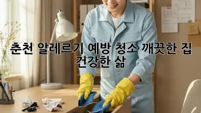 춘천 알레르기 예방 청소: 깨끗한 집, 건강한 삶